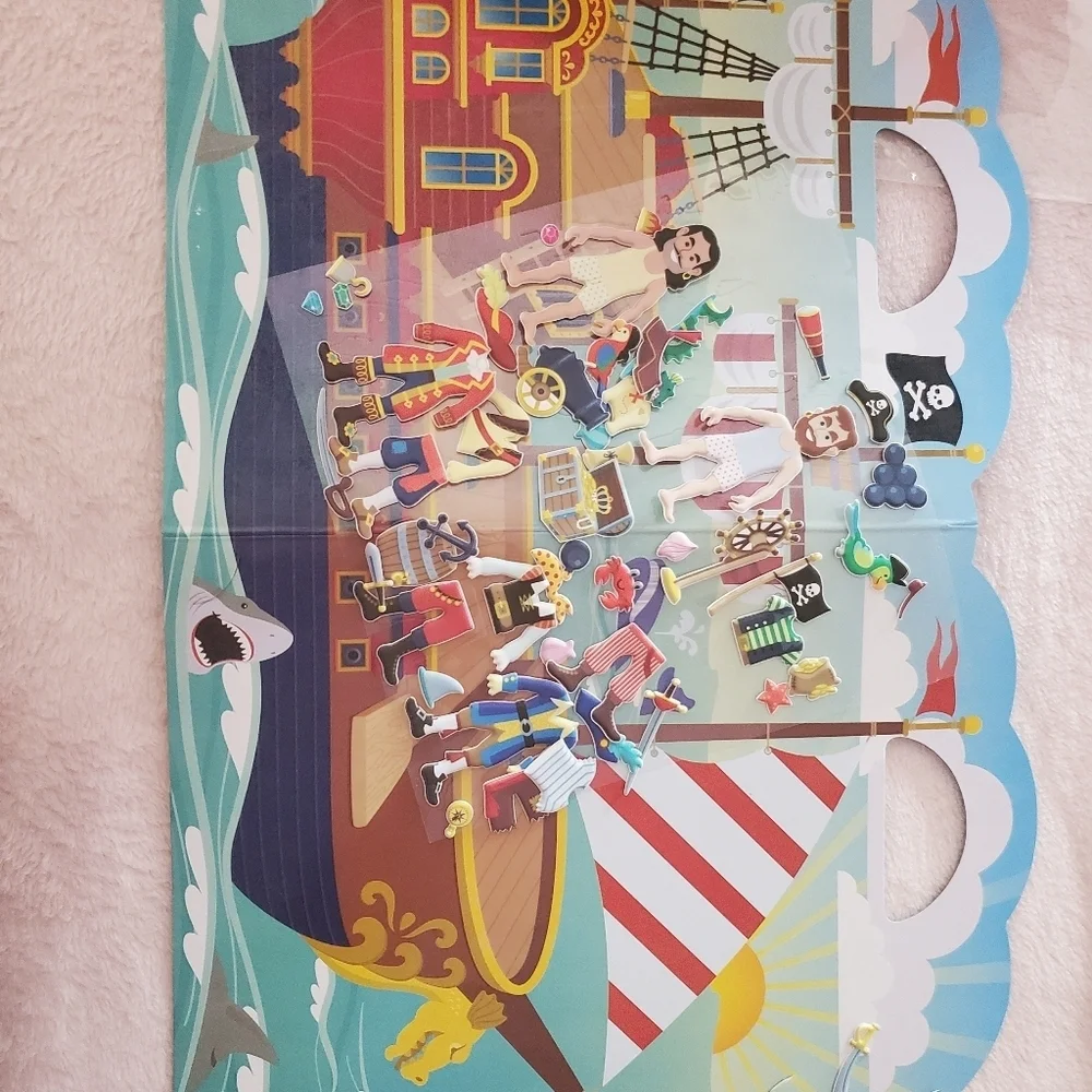 Pirate 3d sticker book
